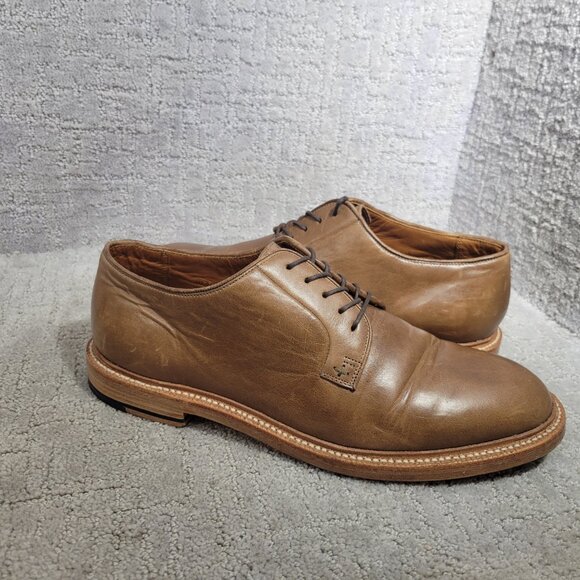 Grant Stone Plain Toe Men's Size US 10.5 E Dune Chromexcel Leather Oxford Shoe - Picture 10 of 12